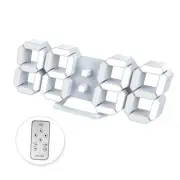 Led Digital Alarm, 3D Wall Clock Desk Auto Dimming 12/24 Hour Date Temperature