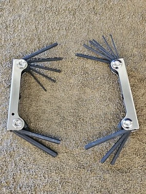 Bondhus Metric Sae Standard Folding Hex Key Wrench Set 14592 14591 USA