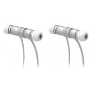 2x Laser Magnetic Wireless BT Sports In-Ear Earphones w/ In-Line Control White