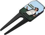 GAROZATION Golf Green Fork Funny Golf Ball Marker Golf Green Repair Tool Golf Ball Marker Divot Tool and Ball Marker Golf Ball Markers for Putting Green Divot Repair Tool for Golf