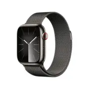 Apple Watch Series 9 41mm Stainless Steel Case with Milanese Loop - Graphite,...