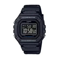 在飛比找森森購物網優惠-【CASIO 卡西歐】潮流時尚 方型電子錶 鬧鈴碼錶 防水5