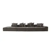 [James Lane] Riley Muse Mink Modular Sofa - 1x Arm, 3x Armless, 1x Left Terminal
