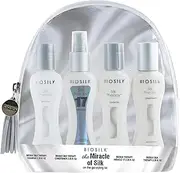 Biosilk The Miracle of Silk Kit | Contains Silk Therapy Shampoo, Conditioner, Original Leave-In Treatment, Miracle 17 Leave-In Treatment | 2.26 Ounces Each | On the Go Styling Kit |