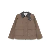 [Brunello Cucinelli] Brunello Cucinelli Contrasting-collar Jacket 42 IT BROWN