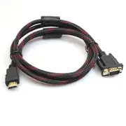 Full Hd 1080P Hdmi Male To 15 Pin Vga Connector Adapter Converter Cable For Hdtv Hddb15 1.5M Monitor/Av Cables & Adapters