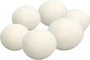 6 PcsLaundry Wool Dryer Balls,Reusable High Density Adsorb Impurities Laundry Balls Reduce Static Electricity Laundry Wool Balls (5cm)