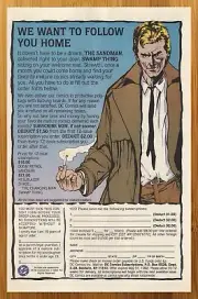 1992 DC Comics Subscription Print Ad/Poster John Constantine Hellblazer Art 90s