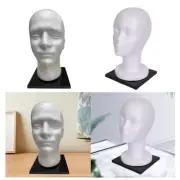 Mannequin Head Stable Manikin Head Display Wig for Hats Barbershop Headset