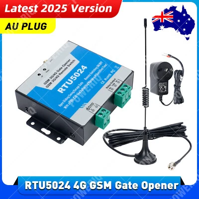 New Version(2025) RTU5024 4G GSM Gate Opener Relay Remote Wireless Door Control