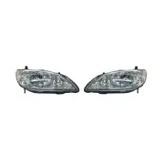 Head Light Right & Left Side for Honda Civic Es 01/2004 - 01/2006