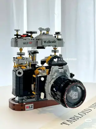 益智系列 復古單眼相機造型積木模型