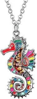 [DUOWEI] Enamel Tentacle Octopus Necklace Ocean Animals Pendant for Women Girls Charms Ocean Jewelry Gifts