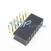10PCS 2.54mm Pitch 2x7Pin Header Right Angle Female Double Row Socket Connector