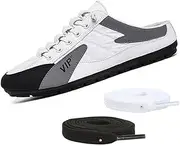 [Generic] Mens Mules and Slip Ons Men's Backless Sneakers,Anti-Slip Walking Slippers Closed Toe Half Drag Mules for Men