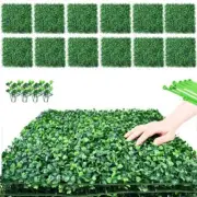 DECWIN Artificial Boxwood Hedge Panel 20"x20" Plastic Grass Wall Home Decor