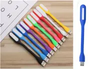 Portable Flexbiable WHITE LED USB Light Super Bright Night Reading Lamp BLUE