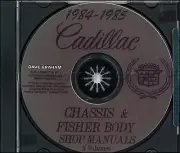 1984-1985 Cadillac Shop Manual and Body CD Deville Eldorado Seville Fleetwood (for: Cadillac)