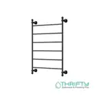 Modern National Medoc 6 Bar Heated Towel Rail Matte Black