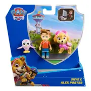 Paw Patrol Skye & Alex Porter Story Figure set