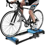 Bike Roller Trainer, Blue Indoor Bicycle for Cycling Riding, Bike Trainer for Professional Training, Folding Bike Roller Trainers, Fitness Home Bike Trainer Tools for 24"-29" MTB