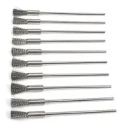 10 Pack Stainless Steel Wire Brush Extended Steel Cleaning End Brushes Pen