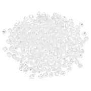 250pcs 6mm Bicone Glass Crystal Beads, Faceted Beads White