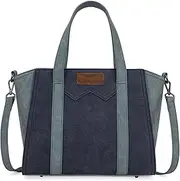 [Montana West] Wrangler Color Block Tote Bag for Women Large Shoulder Purses and Handbags
