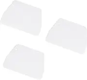 Dough Scraper Bench Scraper for Baking, Bread Cream Pizza Cutter Cake Smoother Scraper, Bowl Scraper Multipurpose Baking Spatula Scraper, Pastry Cutter Tool for Bread Dough Cake Fondant Icing (3 PCS)