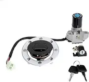 TAHYUI Motorcycle Ignition Switch Kit Fuel Gas Cap Tank Cover Seat Lock Key Set For S&uzuki GSX750 GSX600 1989-1997 GSF400 GS500 GSX400