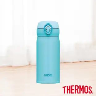 【THERMOS膳魔師】不鏽鋼超輕量彈蓋真空保溫瓶350ml(JNL-352)