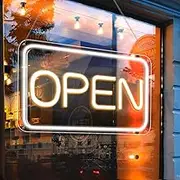 LED Neon Open Sign, 16"x 9"New Electric Signs, Ultra Bright for Busines Signs, Electric Light Up Signs for Bars, Stores, Coffee Shop, Hotel etc.