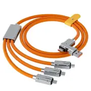 120W USB-A/USB-C to USB-C/iP/Micro USB Cable Fast Charging Data Transmission Thickened Tinned Copper Core Line 1.2M Long