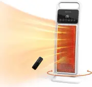 Heater, Portable Fan Heater with Thermostat, Electric Ceramic Indoor Heater for