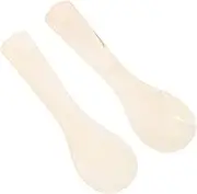 SHOWERORO 2pcs Caviar Spoons Elegant Serving Spoons for Sauces Jams Desserts and Ice Cream for Coffee Egg and Condiment Serving Unique Shell Design