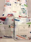 Pottery Barn Kids Flannel Snow Globe Santa F/Q Duvet Shams Christmas Full/Queen