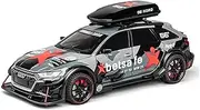 Scale Finished Model Car 1:24 Scale for Audi RS6 Avant Station Wagon Metal Diecast Model Car Simulation Miniature Car Collection Display Die-cast Vehicle(Chrome)