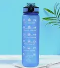 32oz Leakproof BPA Free Motivational Drinking Water Bottle with straw