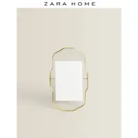 在飛比找Yahoo!奇摩拍賣優惠-現貨熱銷-相框Zara Home 金色歐式玻璃裝飾金屬細邊薄