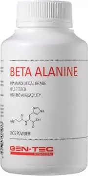 Gen-Tec Nutrition Beta Alanine Powder, 200 Grams