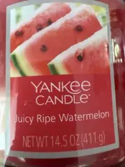 Rare Juicy Ripe Watermelon Yankee Candle! Only 14.5 Oz On eBay!