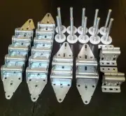 Garage Door Hardware Kit - 12x14 or 10x14 - Rollers, Hinges, Brackets