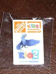 NEW HOME DEPOT KIDS WORKSHOP BLUE SKY RIO 2 PIN COLLECTIBLE RARE COLLECTORS