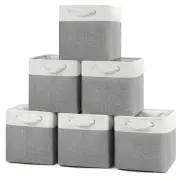 11×11×11 Storage Cubes, Collapsible Storage Bins Organizer for Closet, Fabric