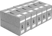 YvuuvY 6 Pack Bed Sheet Organizers, Stackable & Foldable Sheet Storage, Duvet Covers and Pillowcases, Linen Closet Storage Organizer for Bedding Suitable for Home Use by Queen