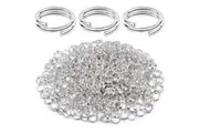 1000x Double Jump Rings Silver Strong No Fade Open Split Connector Loop Bulk