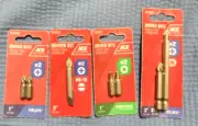 Ace DRIVER BIT Assorted Lot Of 4 (#2) Phillips & Square Recess