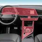 Kaecad Car Interior Film Dashboard Piano Board Shift Center Console Anti-Scratch Transparent TPU Protection Film Accessories，For KIA NIRO SG2 2022-2025 (GPS navigation film)