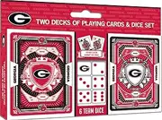MasterPieces NCAA Georgia Bulldogs 2 Pack Cards and Dice Set