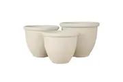 Rogue Milan Plant Pot with Drainage Hole 3Pcs Planter Indoor Outdoor Flower Pot